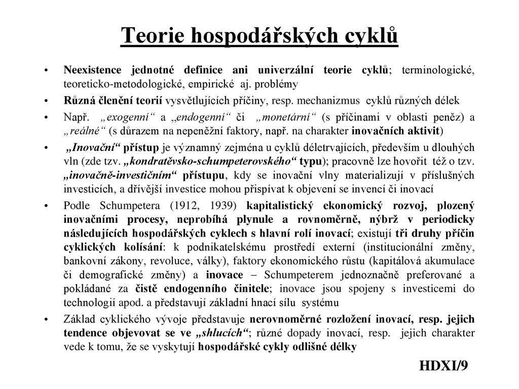 Hospodářské dějiny a jejich odraz v ekonomických teoriích 3MI111